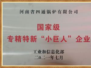 国家级专精特新小巨人企业