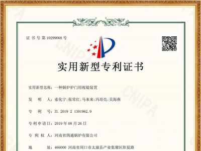 锅炉炉门用视镜装置
