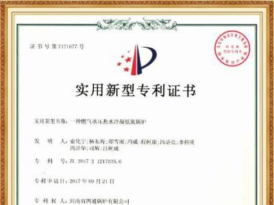 一种燃气承压热水冷凝低氮锅炉