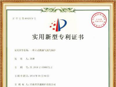 一种立式燃油气蒸汽锅炉